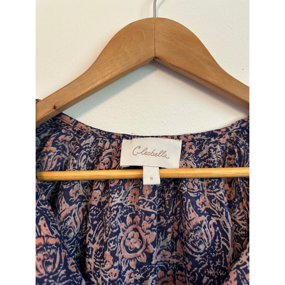 Cleobella Johana Organic Cotton Blouse in Cecil Print | Size Small - Picture 4 of 9